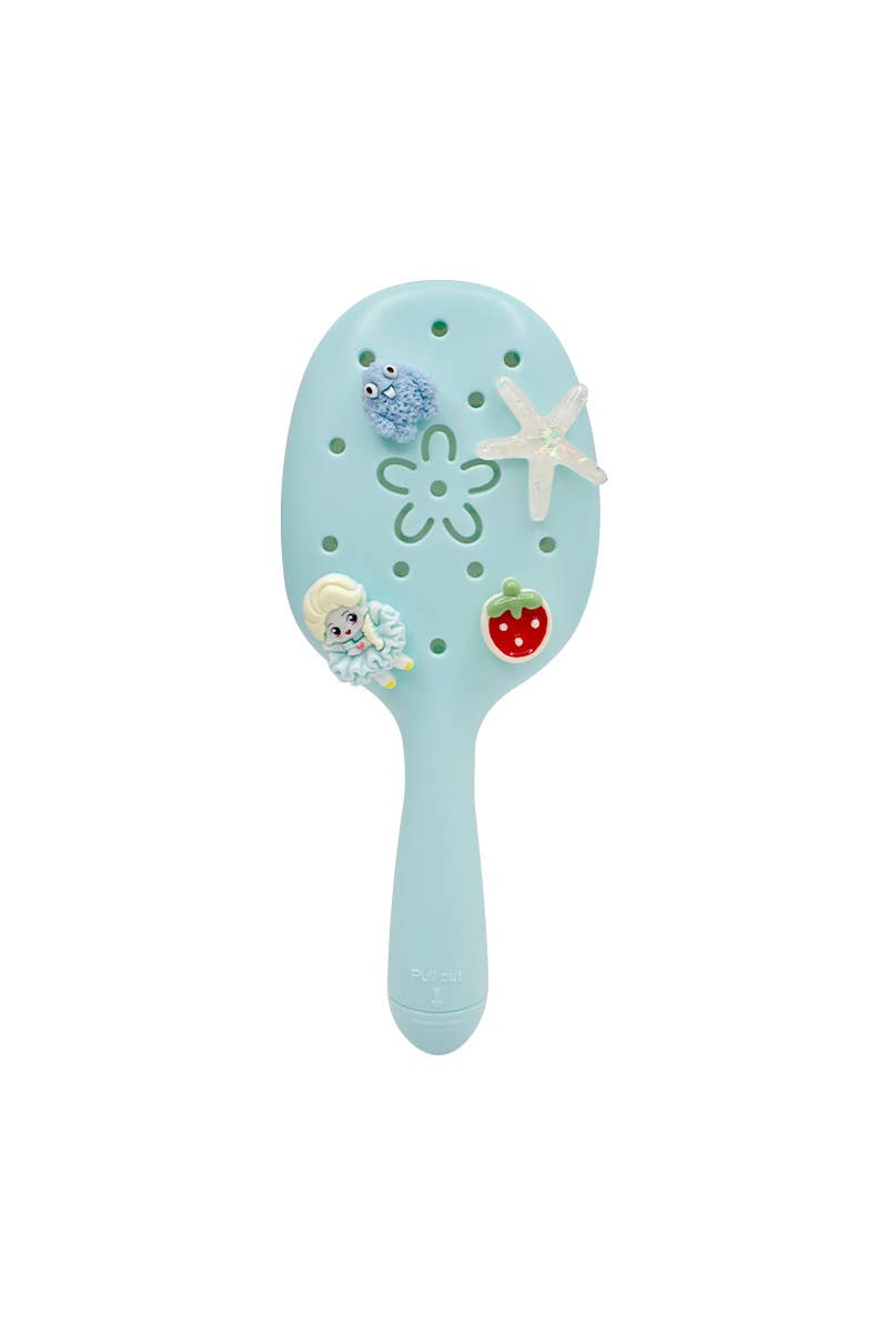 Light Blue Charm Hair Brush