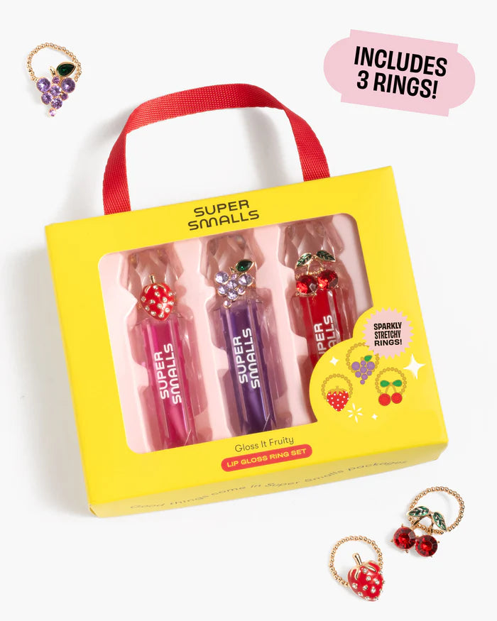 GLOSS IT FRUITY LIP GLOSS RING SET