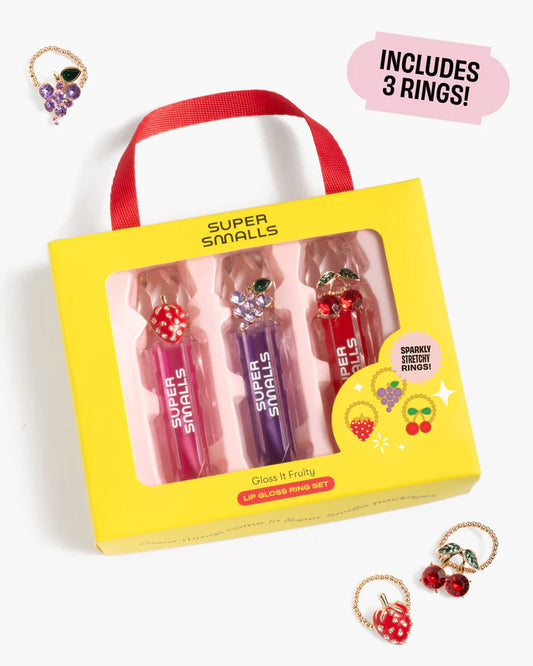 GLOSS IT FRUITY LIP GLOSS RING SET
