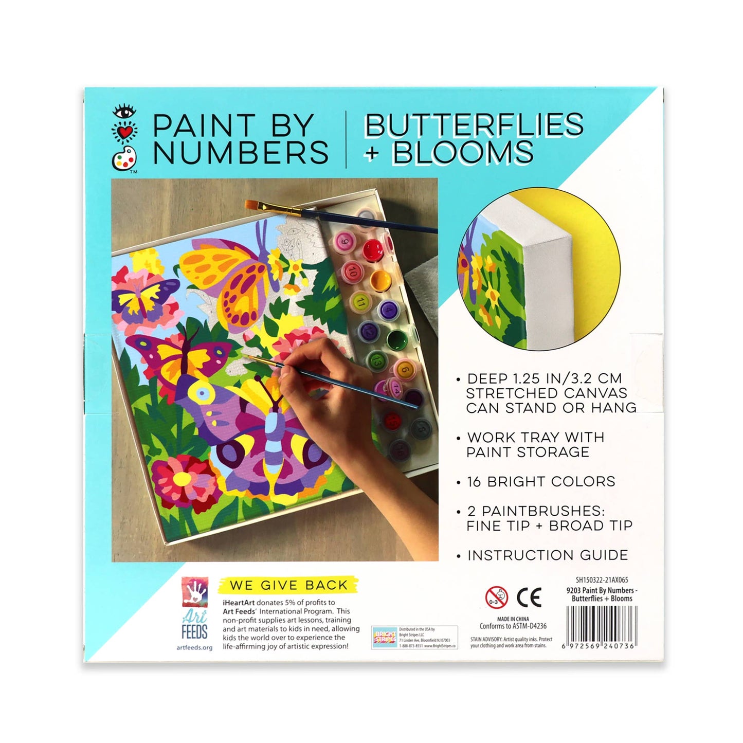 Paint By Numbers Butterflies + Blooms