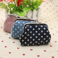 Polka Dot Kiss Lock Coin Purses, Convenient Multipurpose: Purple