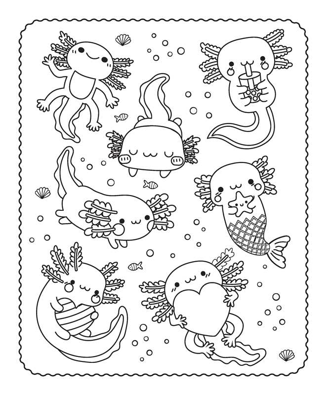 Markerific: Axolotl Buddies by: Folders; 48 pages / English