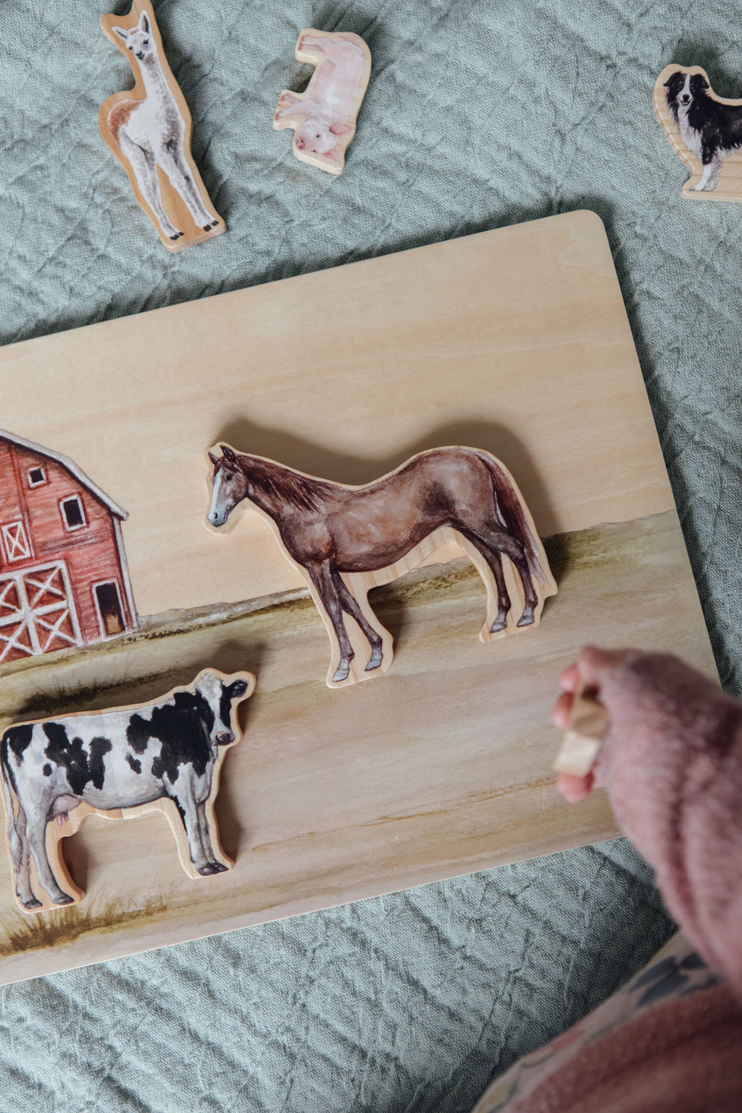 Farm Animals Wooden Puzzle: A Tabitha Paige Puzzle