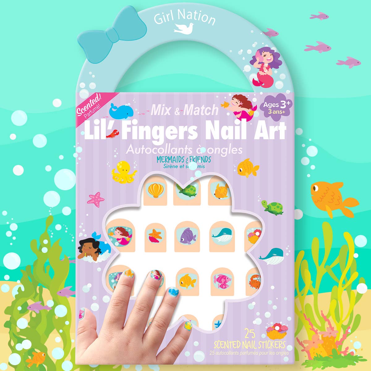 Lil' Fingers Nail Art- Mermaids