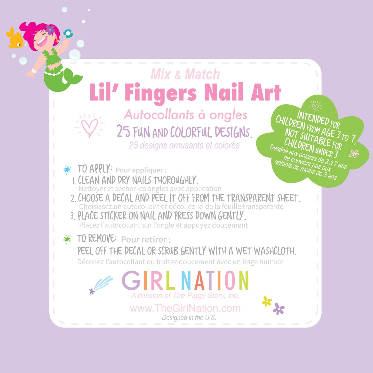 Lil' Fingers Nail Art- Mermaids