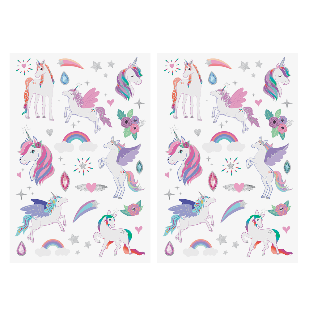 UNICORNS Temporary Tattoo Pack