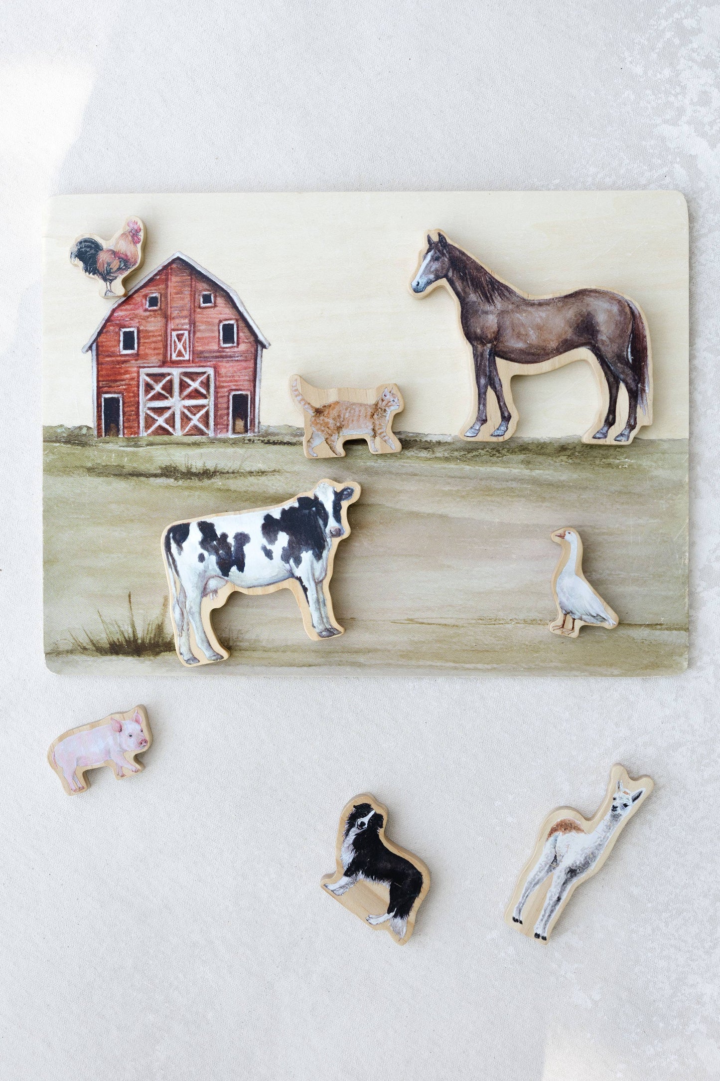 Farm Animals Wooden Puzzle: A Tabitha Paige Puzzle