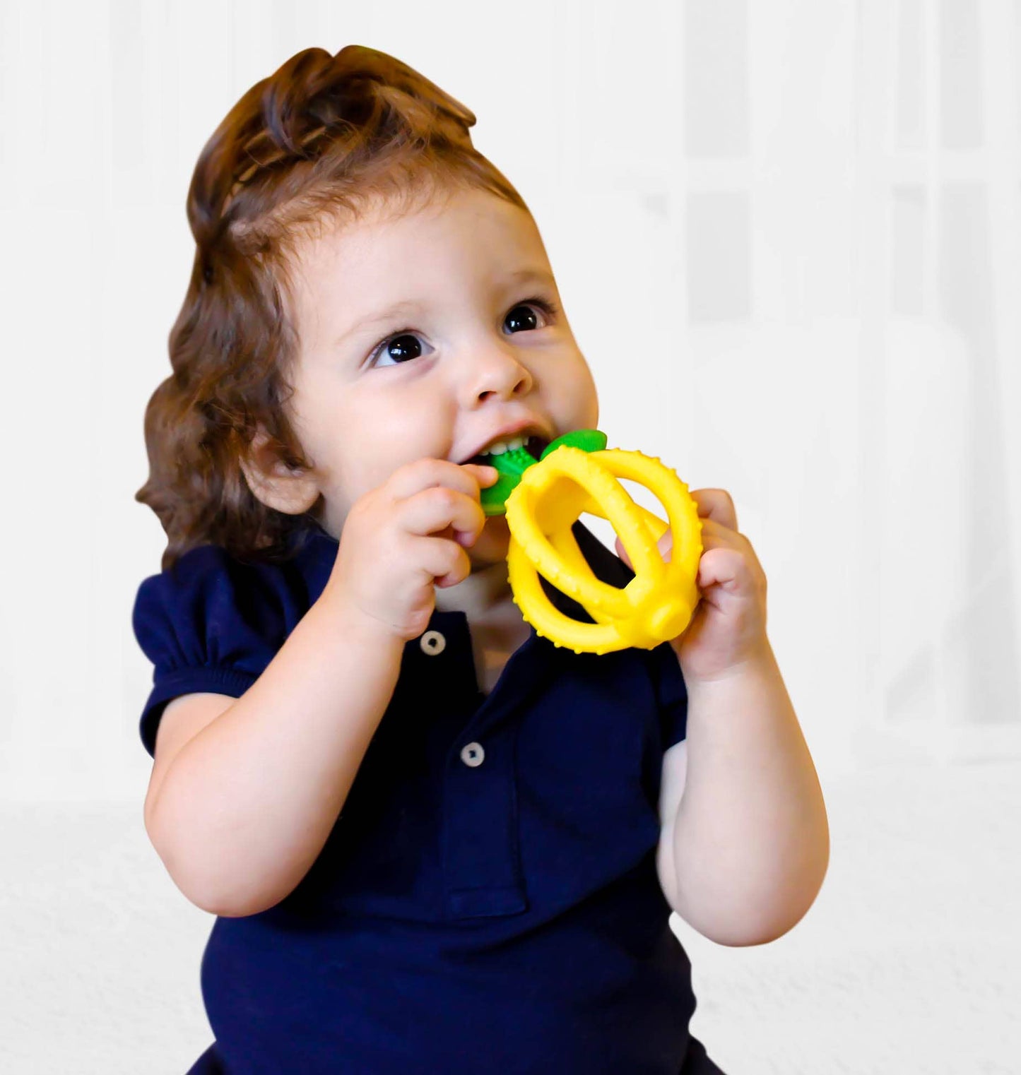 Teething Ball Baby Teether: Lemon