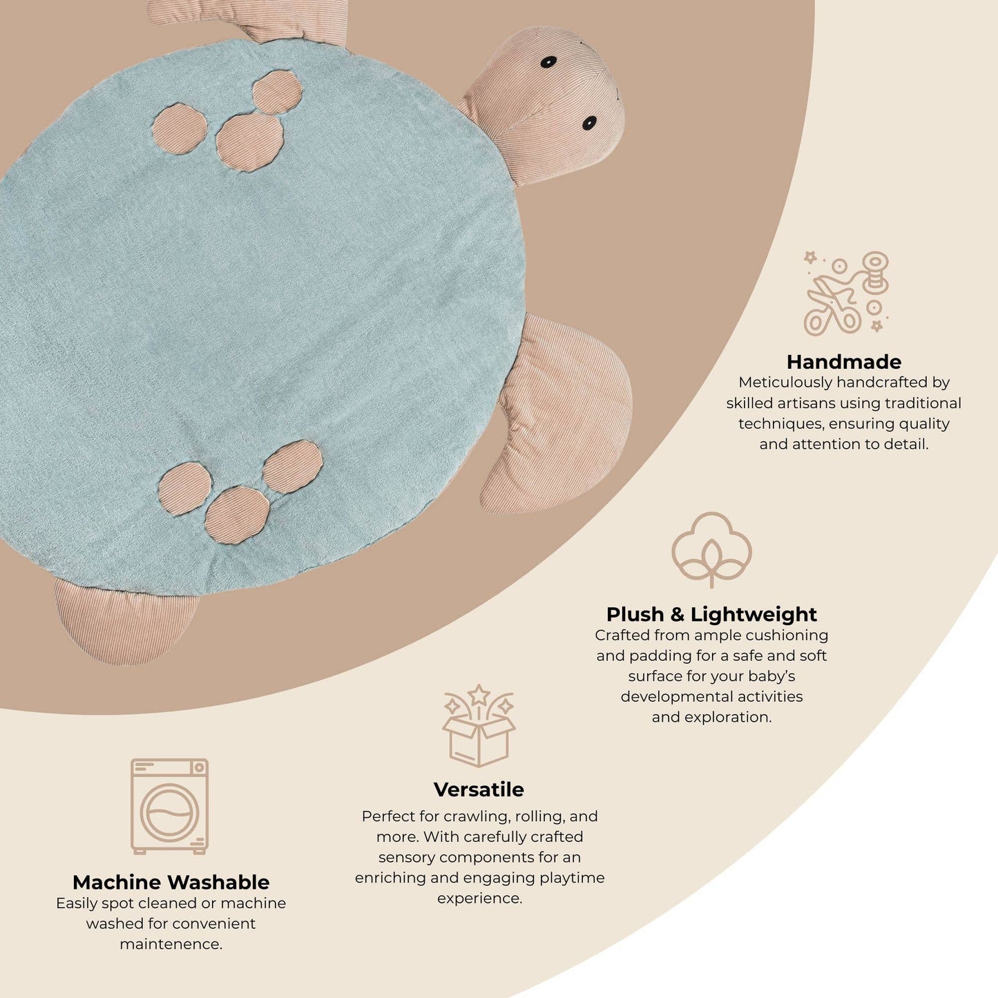 Cove Sea Life Turtle Play Mat