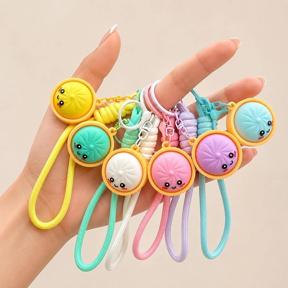 Bao Bun Dumpling Fidget Clicker Bag Charm