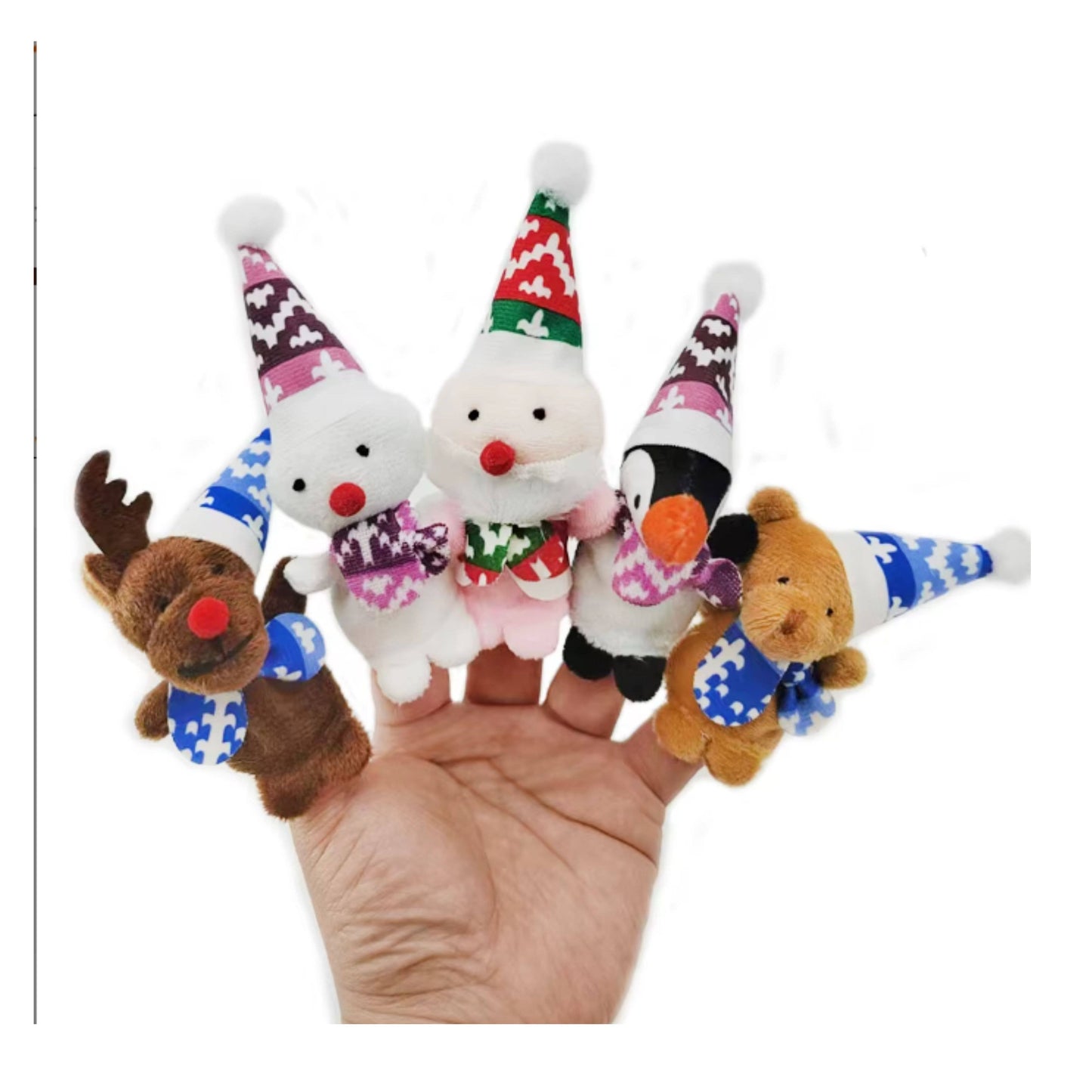 Christmas Finger Puppets Set of 5