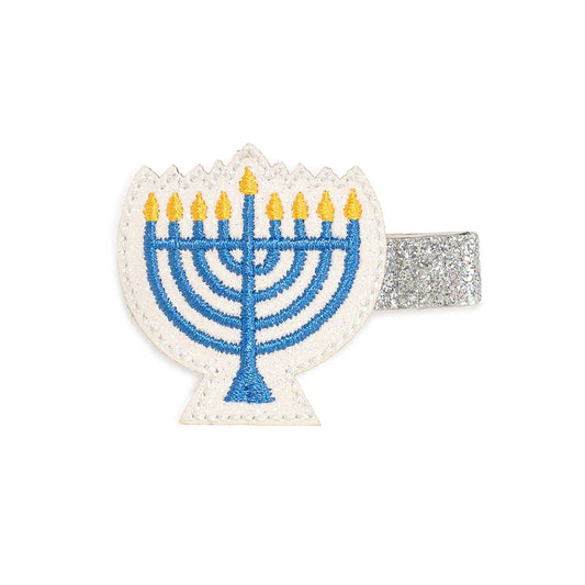 Menorah Hanukkah Hair Clip