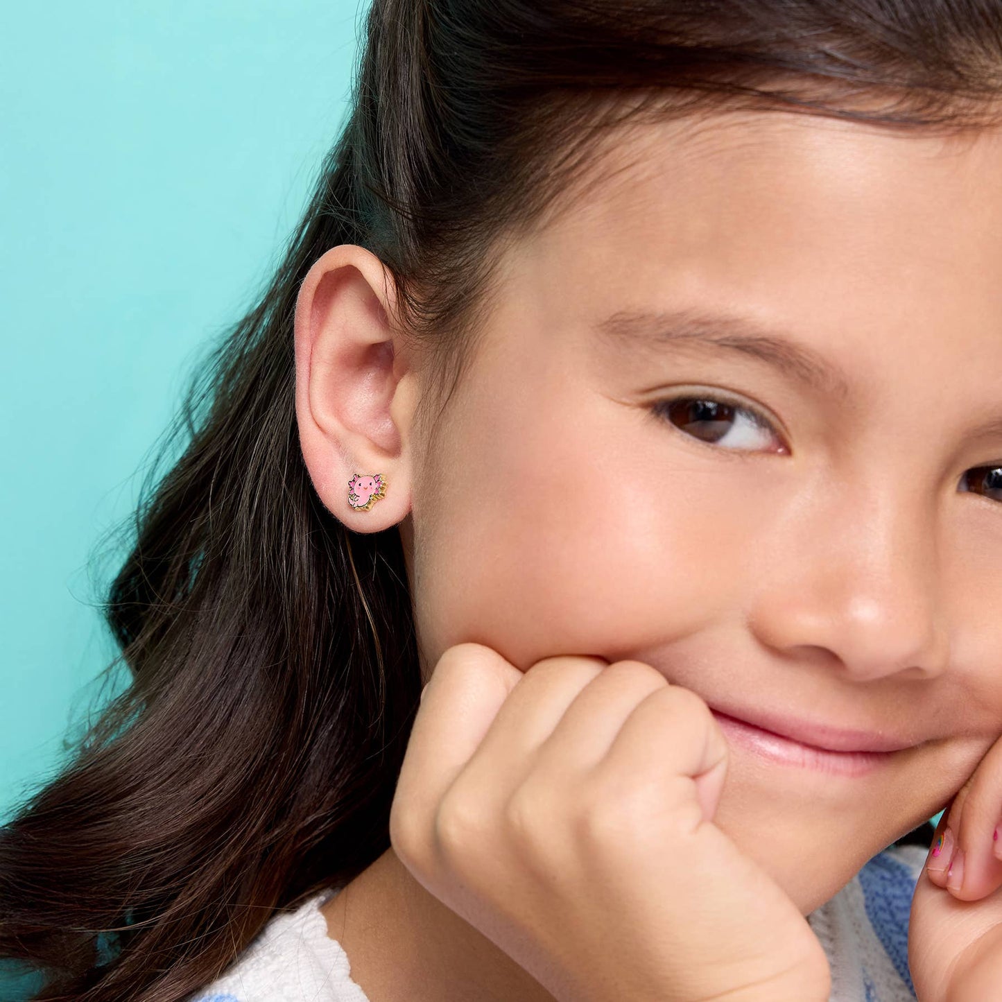 Axolotl Love | Cutie Stud Earrings for Girls