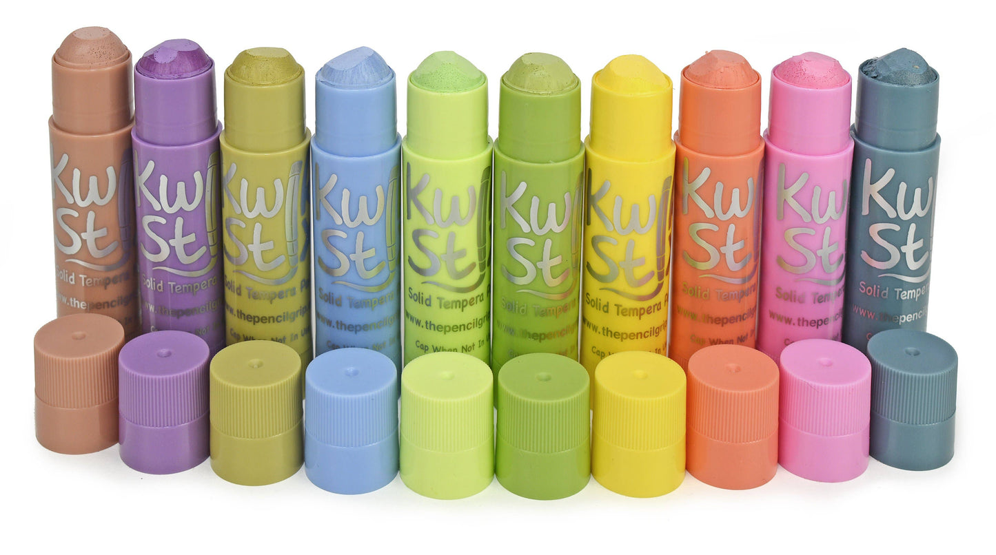 KwikStix Tempera Paint- Pastel 10 Colors