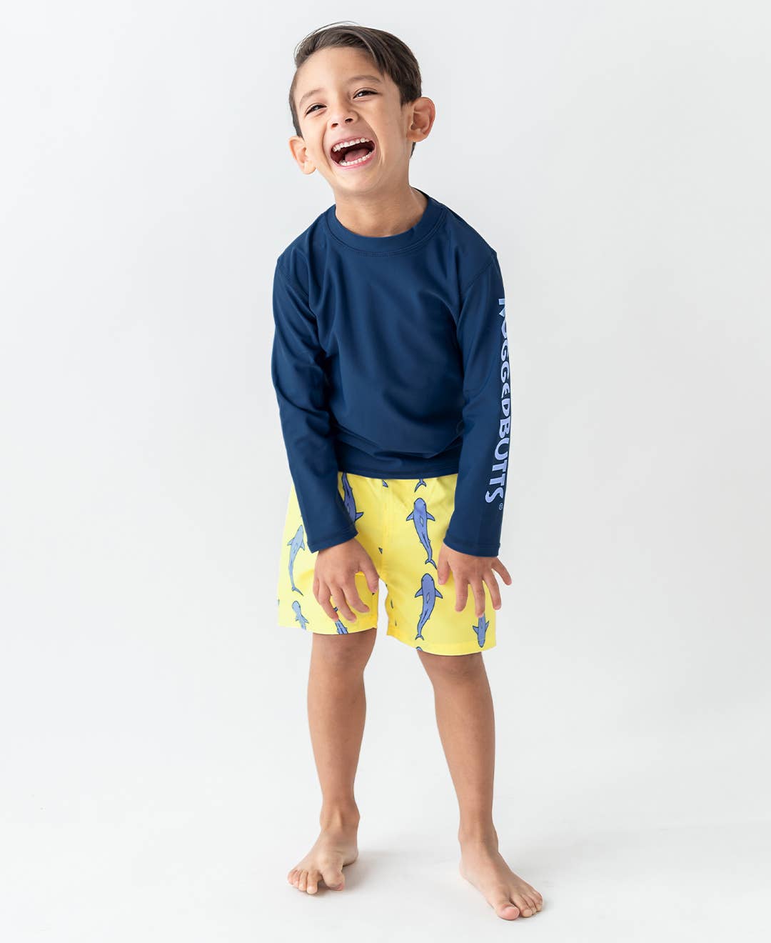 Jawsome Shark Swim Trunks: 12-18m