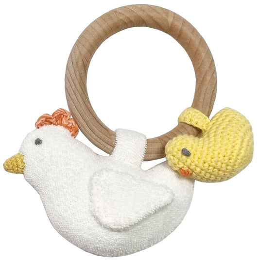 Crochet Coco Chick Ring Rattle