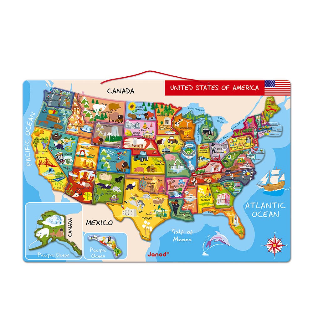 MAGNETIC USA MAP