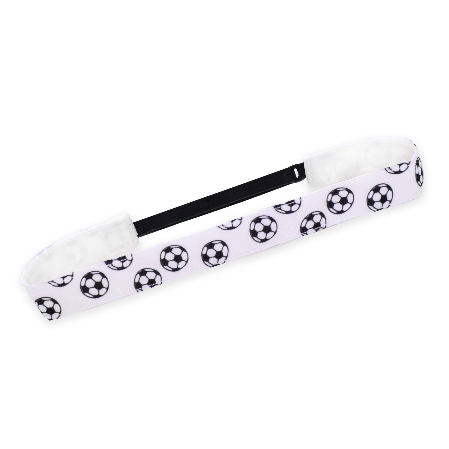 No Slip Soccer Headbands: White