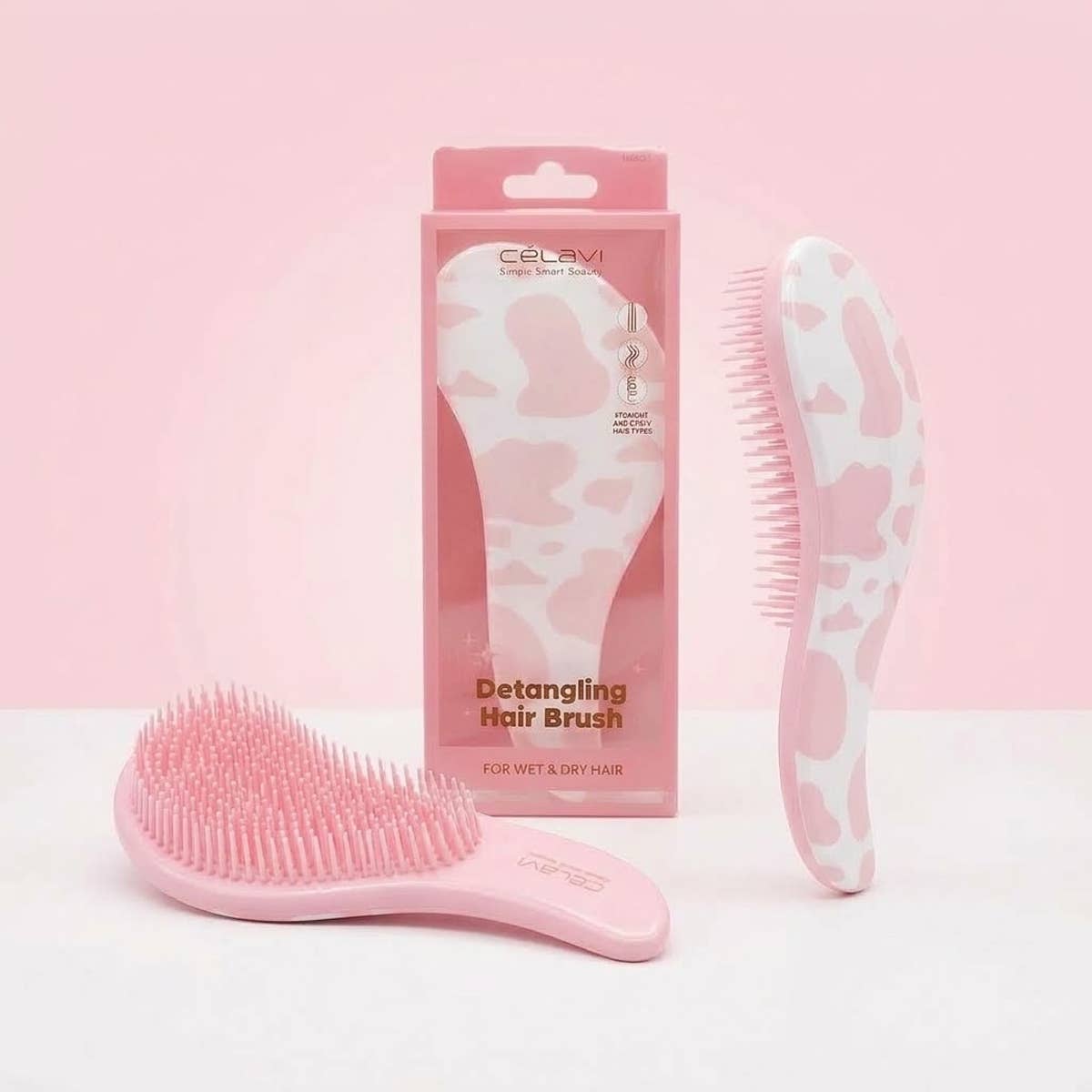 Pink Detangling Hair Brush