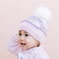 Ski Goggles Hat, Baby Pink  S; 6-24mths