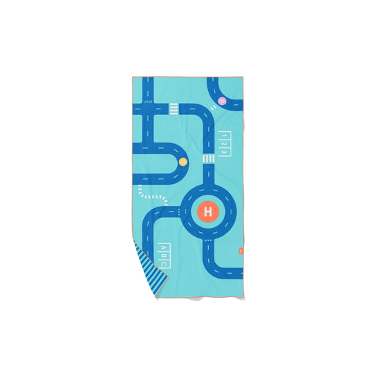 Play Towels - Road Blue