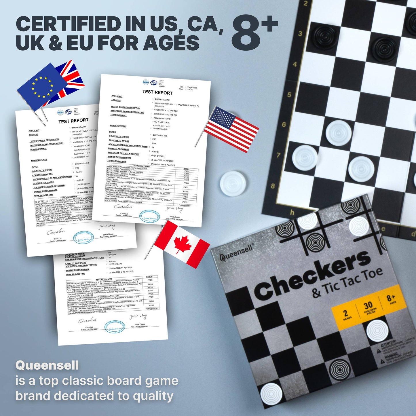 Checkers & Tic Tac Toe