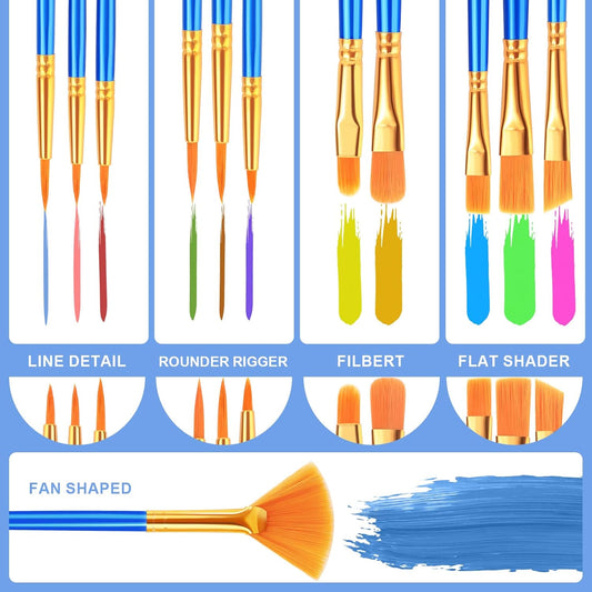 12 Pcs. Paint Brush Set