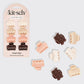 Mini Claw Clips 8pc Set - Rosewood