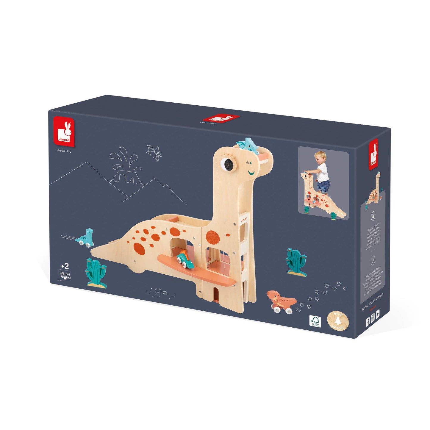 Dino Garage Includes 4 Dino Cars & Elevator