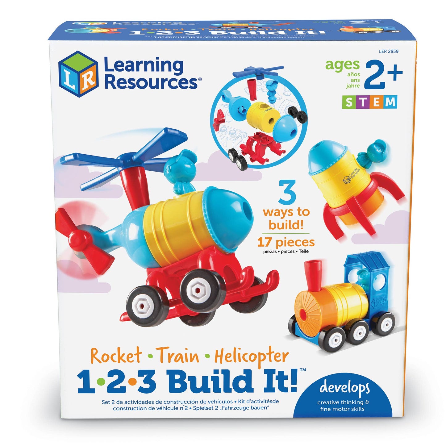 1-2-3 Build It!™ Train/Rocket/Helicopter