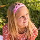 Stretch Glitter Princess Tiara Headband: Pink