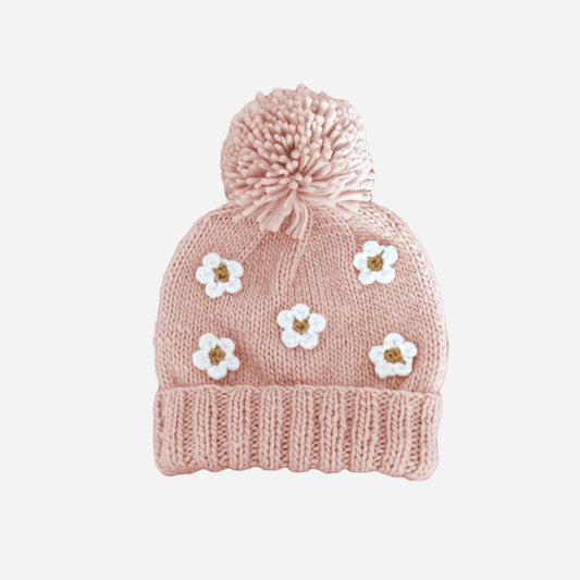 Flower Hat, Blush S; 6-24M