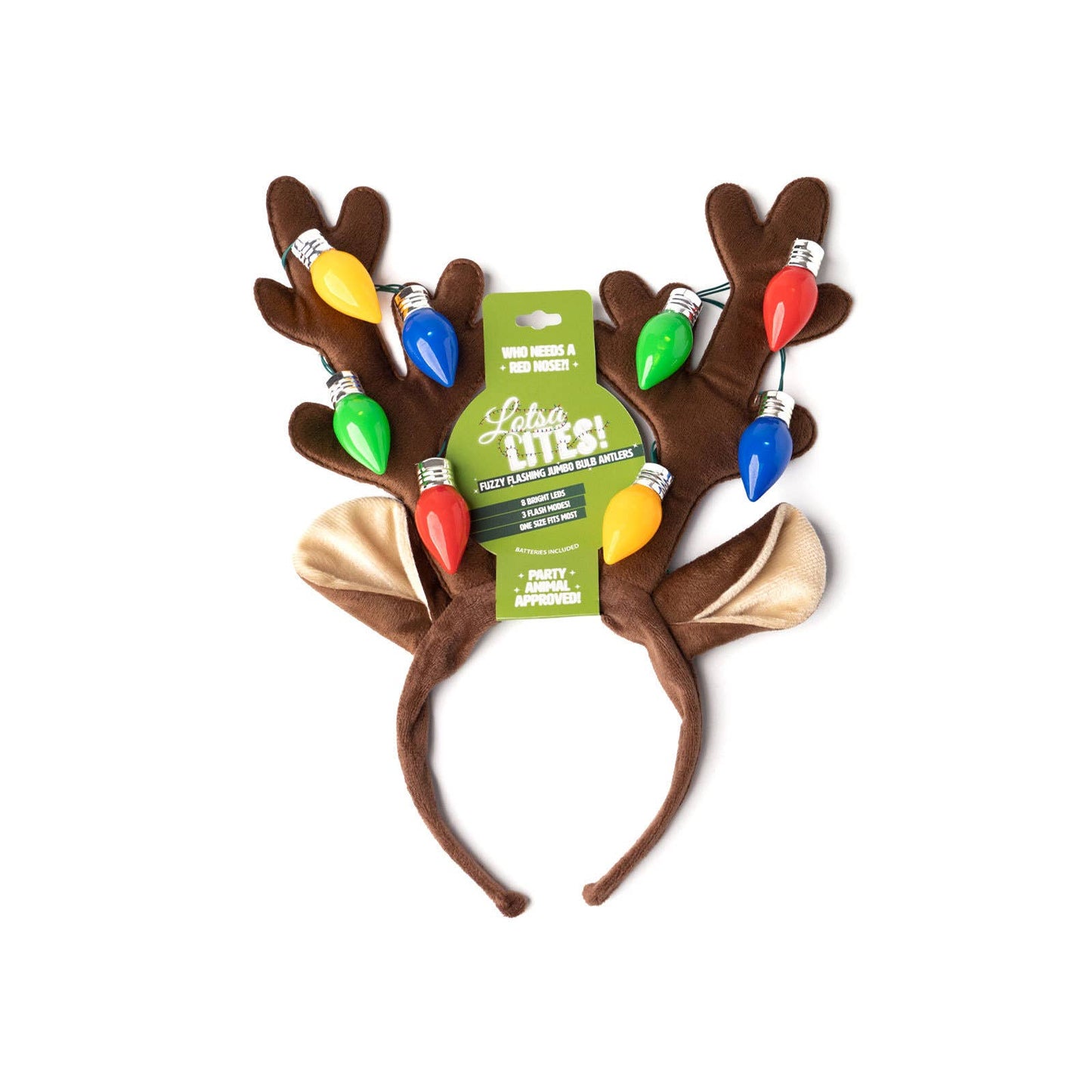 Jumbo Bulb Light Up Antlers Headband