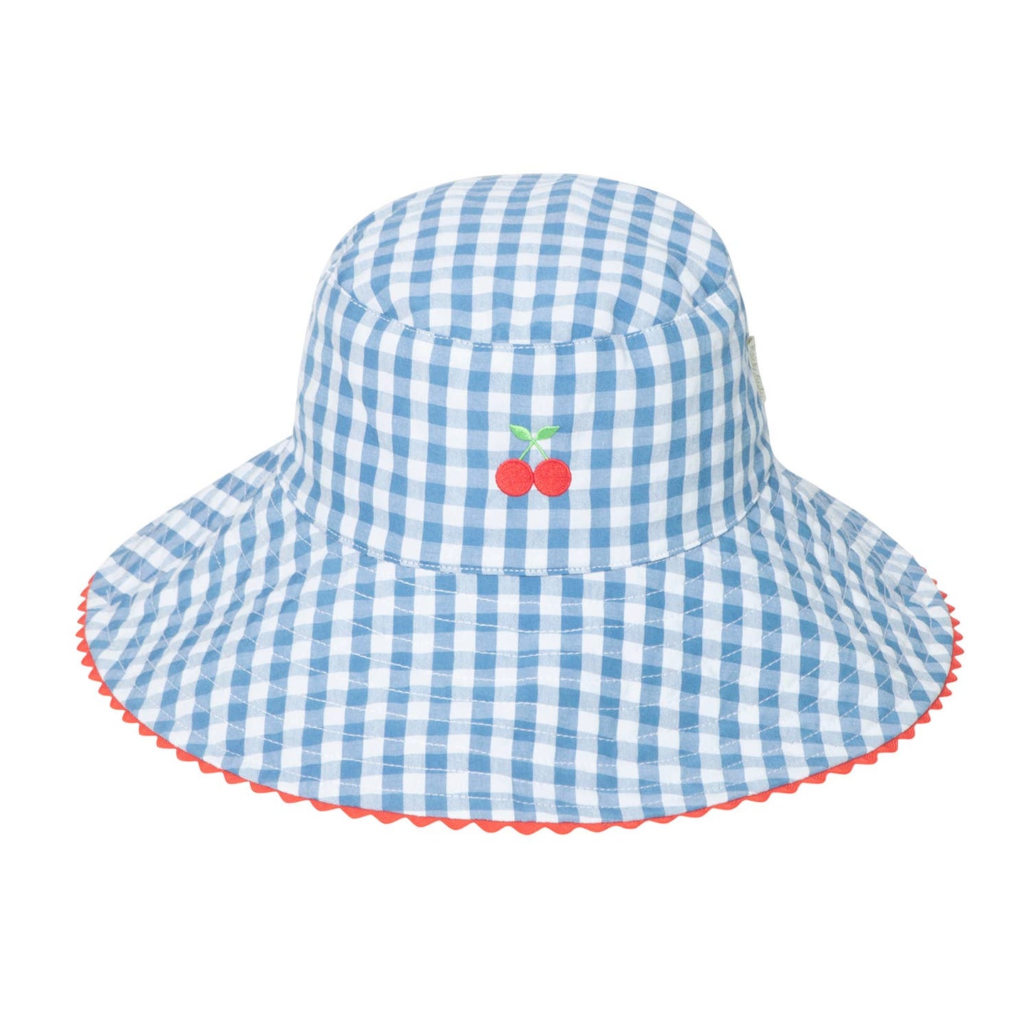 Cherry Gingham Reversible Sun Hat 3-6 Years