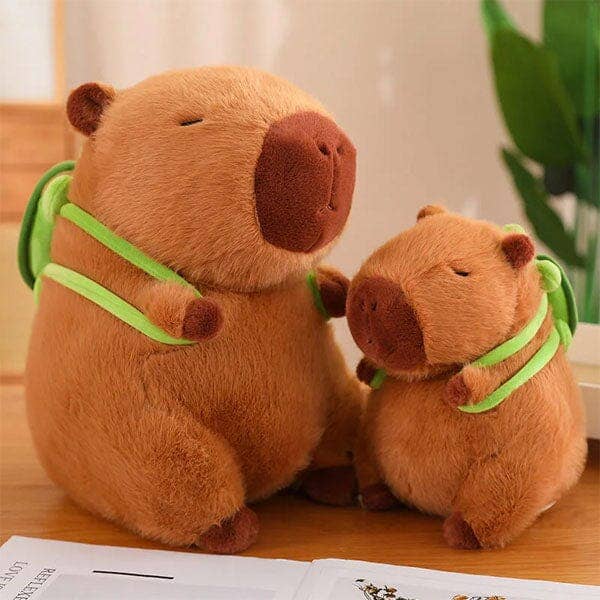 Capybara w/ Turtle Backpack