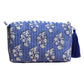 Quilted Tassel Cosmetic Pouch Bag