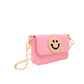 Happy Face Clutch Bag: Pink