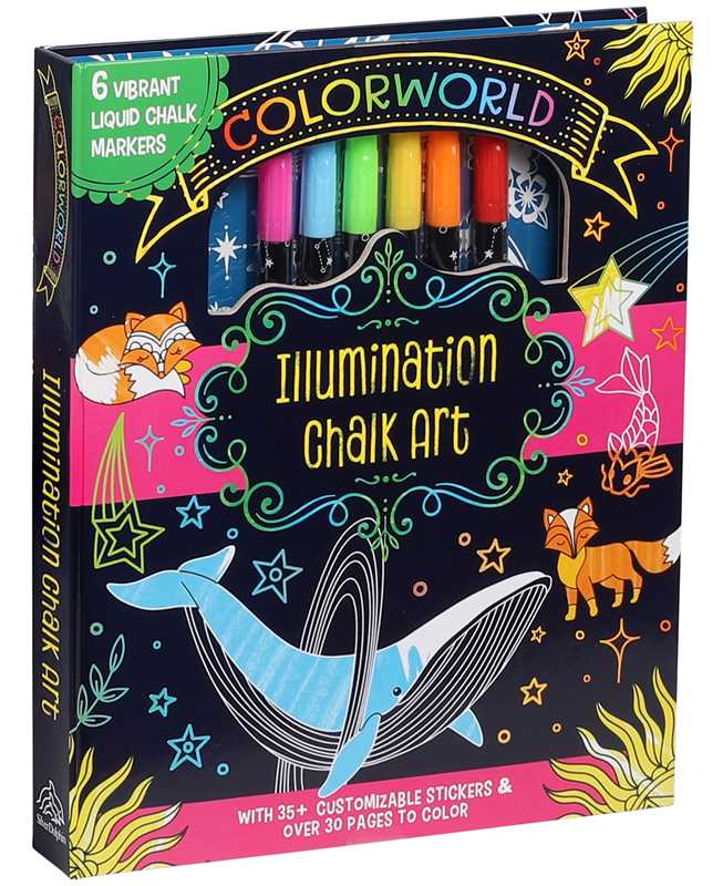ColorWorld: Illumination Chalk Art by Editors of Silver Dolphin Books: Kit - Paperback; 64 pages / English