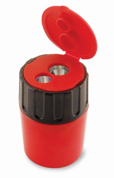 2 Hole Pencil Sharpener with Lid