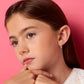 Little Luxe Drop Earrings | Heart with Pink Cubic Zirconia