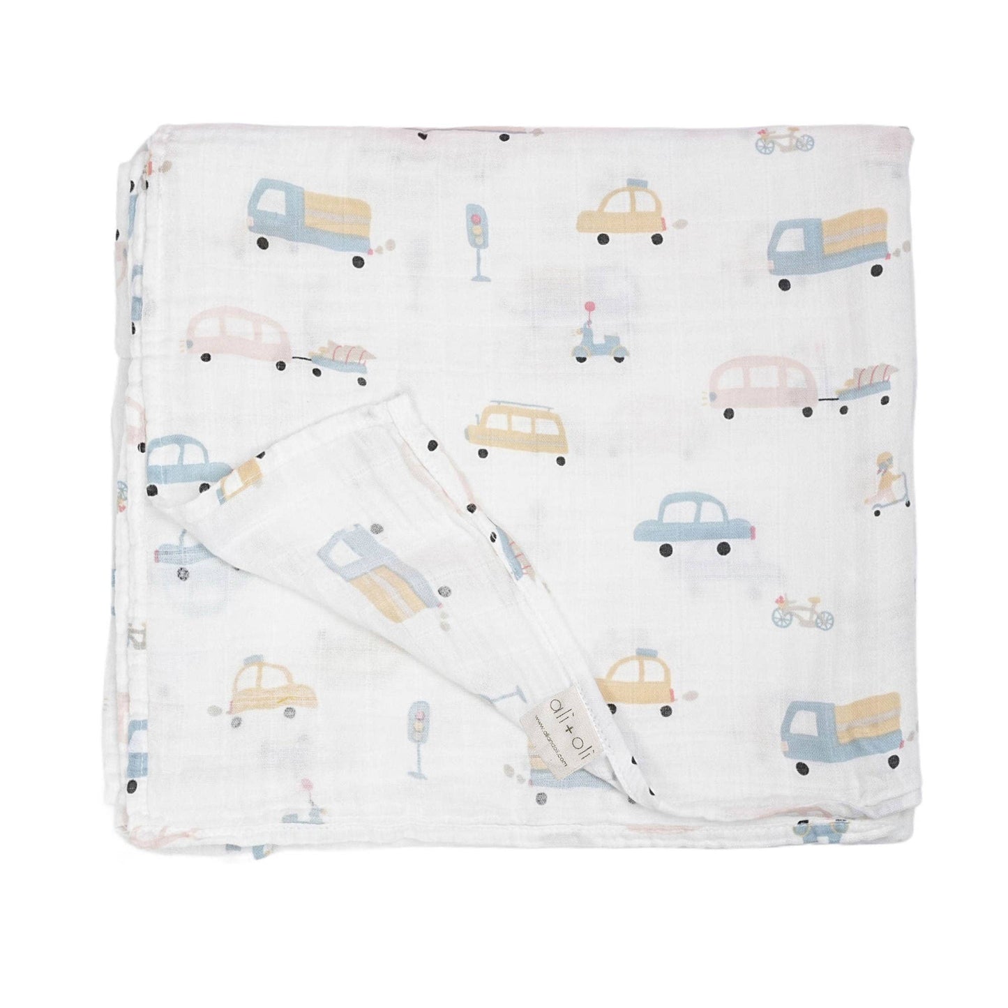 Bamboo Muslin Swaddle Blanket (Automobile)