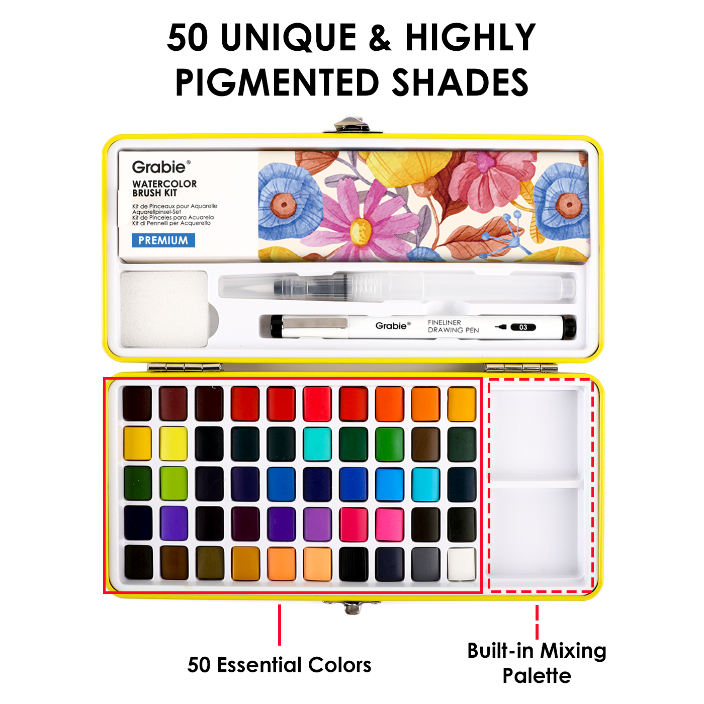 Grabie  Premium Watercolor Set of 50