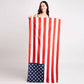American Flag Print Beach Towel and Tote Bag