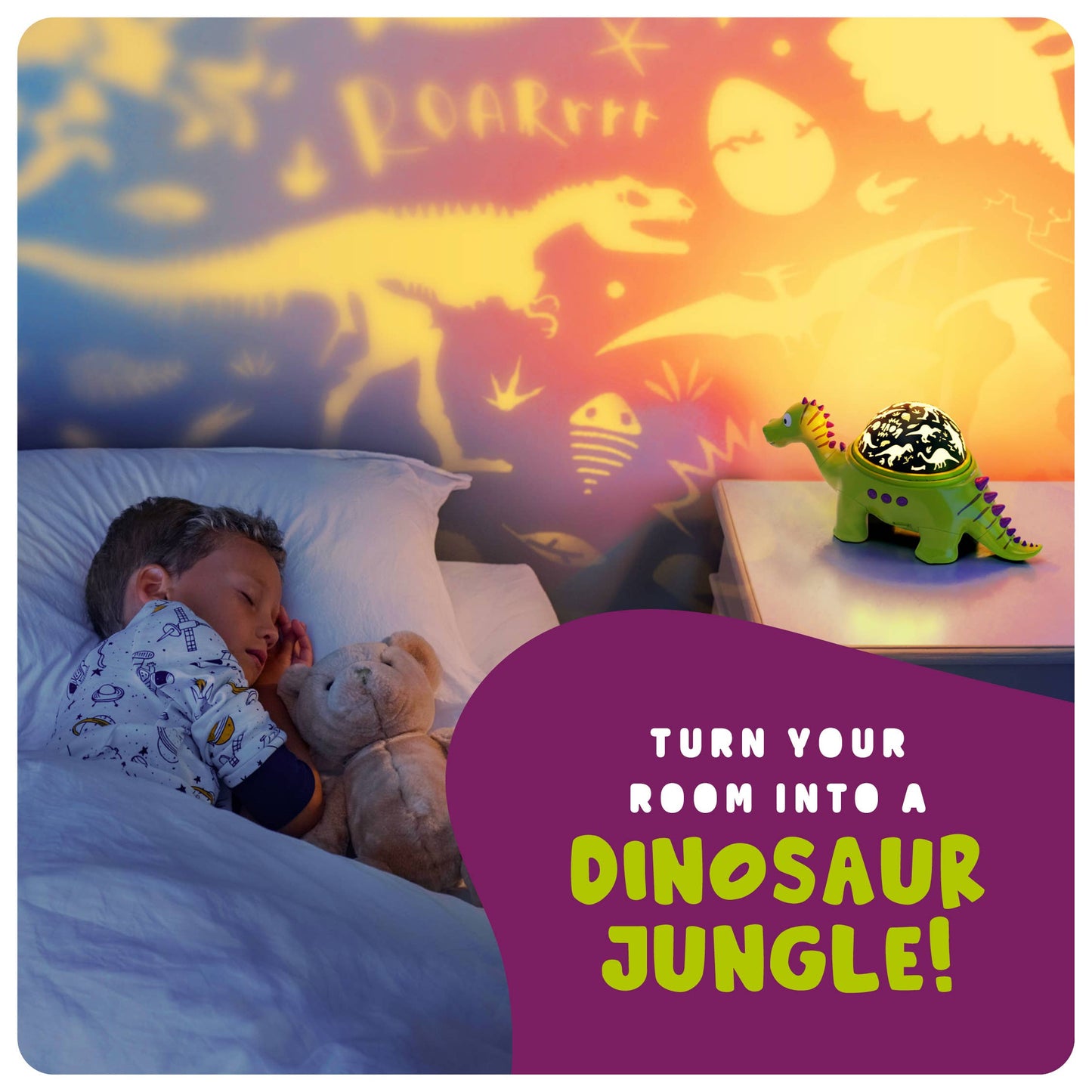 Dino Projector Night Light for Kid Bedroom