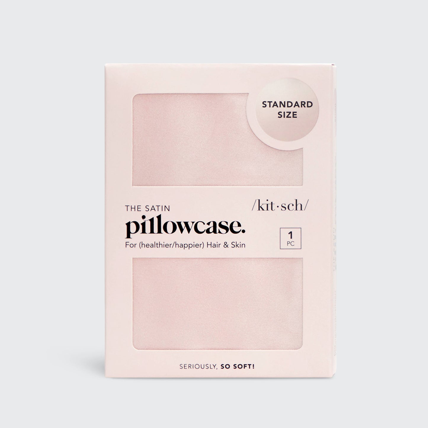 Satin Standard Pillowcase - Blush