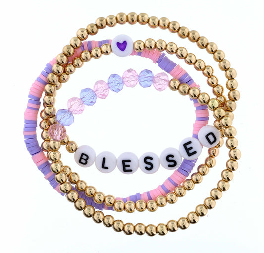 "Blessed" Bracelet Set