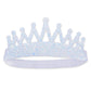 Stretch Glitter Princess Tiara Headband: White