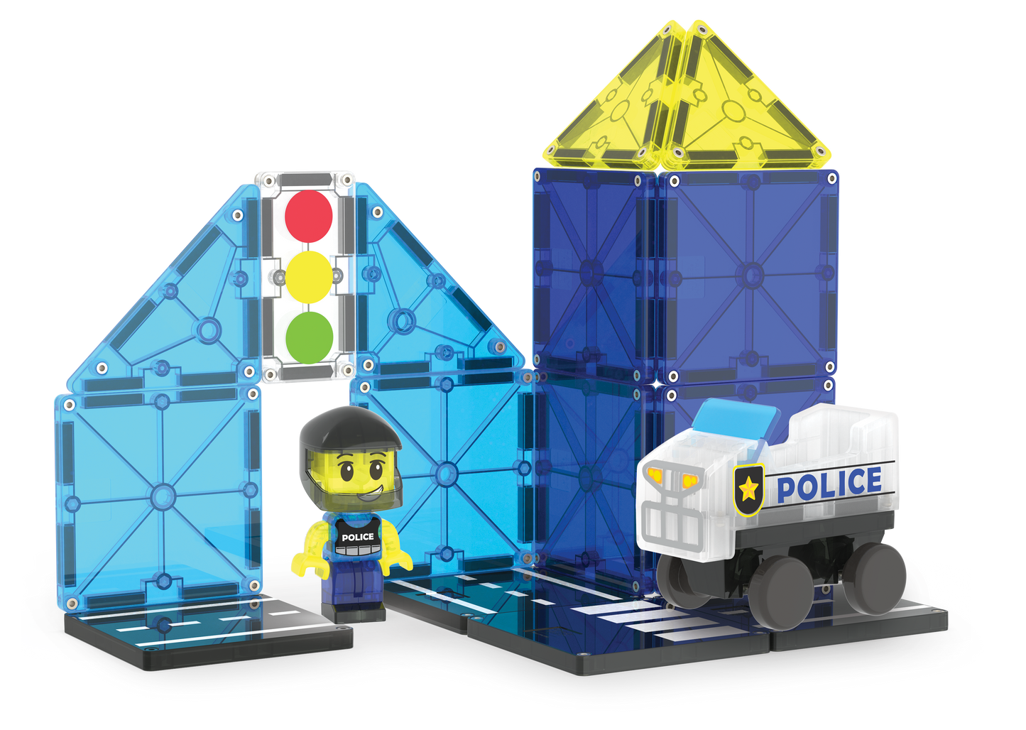 Magna-Tiles Police Patrol