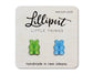 Gummy Bear Earrings // Colorful Fun Earrings: Pink/Orange