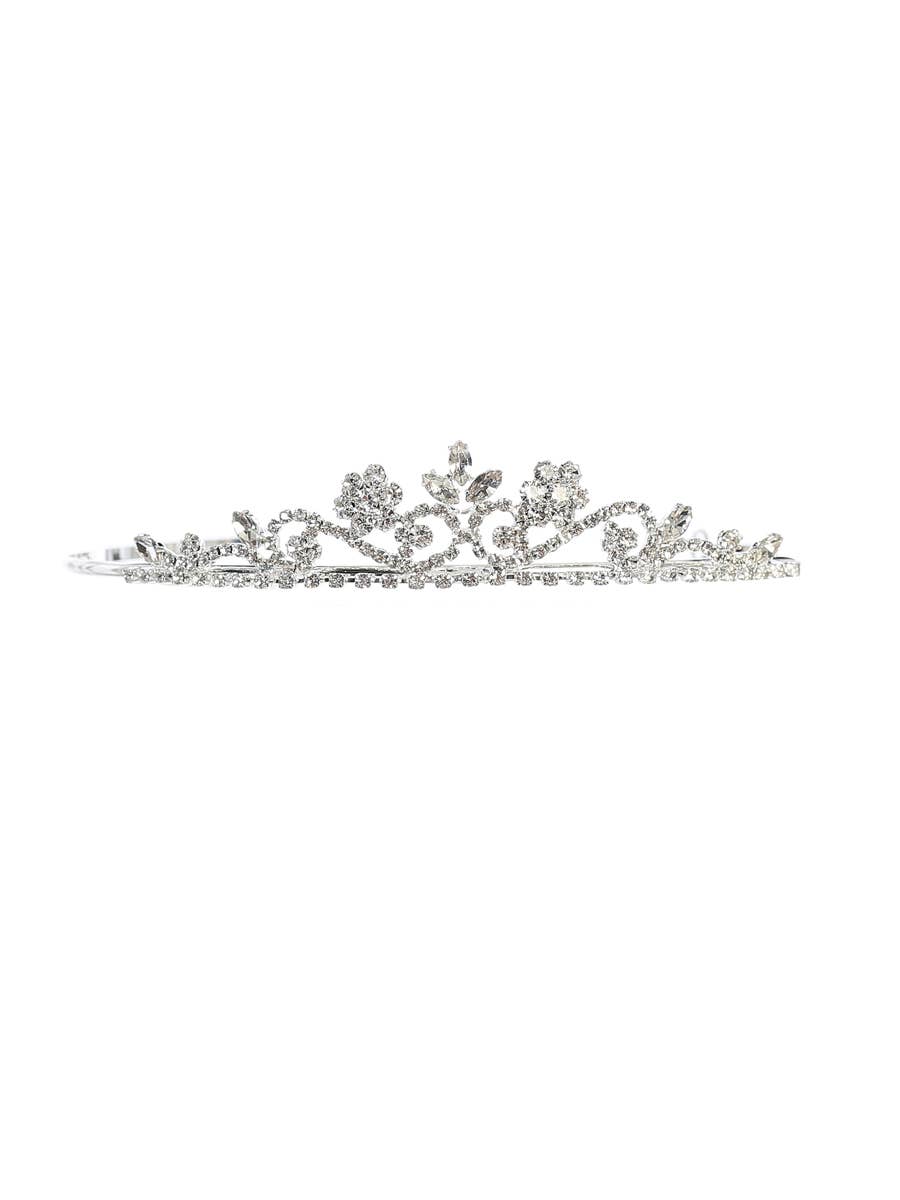 Small Silver Rhinestone Tiara